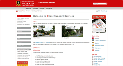 Desktop Screenshot of help.waikato.ac.nz