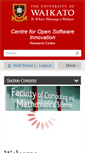 Mobile Screenshot of cosi.cms.waikato.ac.nz