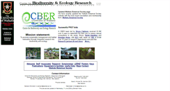 Desktop Screenshot of cber.bio.waikato.ac.nz