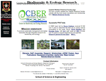 Tablet Screenshot of cber.bio.waikato.ac.nz