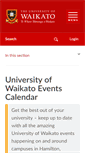 Mobile Screenshot of events.waikato.ac.nz