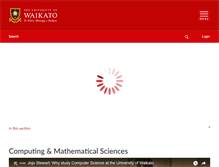 Tablet Screenshot of cms.waikato.ac.nz
